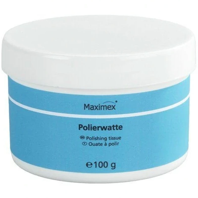 Reinigings- en poetswatten voor chroom en metalen Maximex 100 g