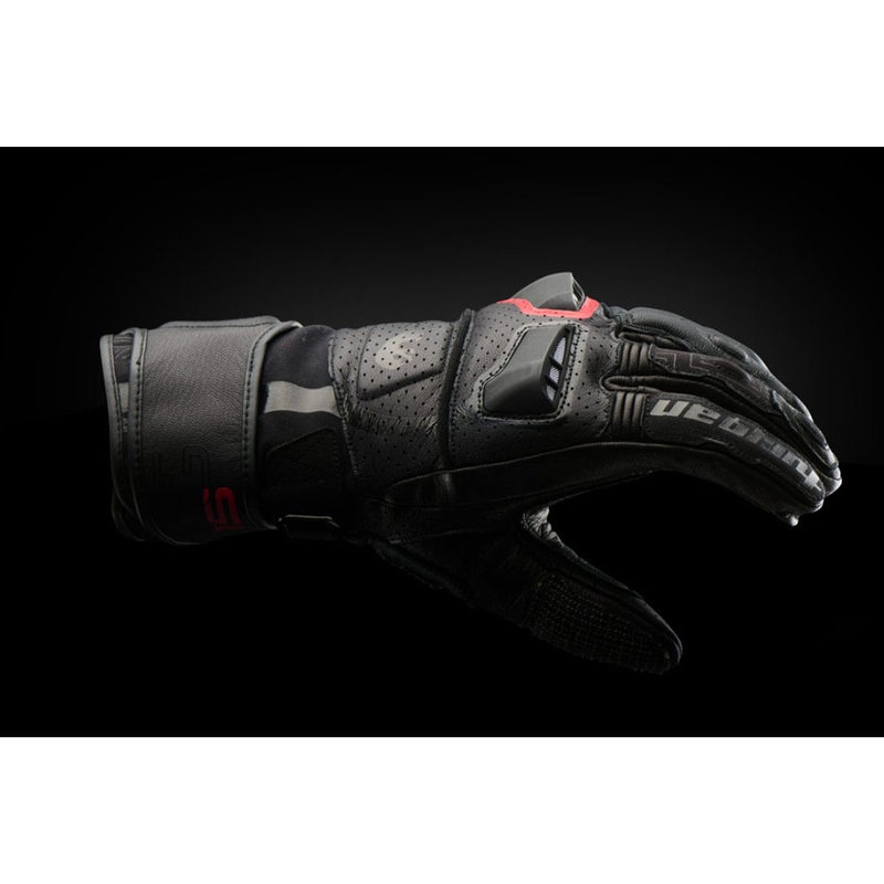 Furygan STYG 15 geventileerde motorhandschoenen zwart-rood