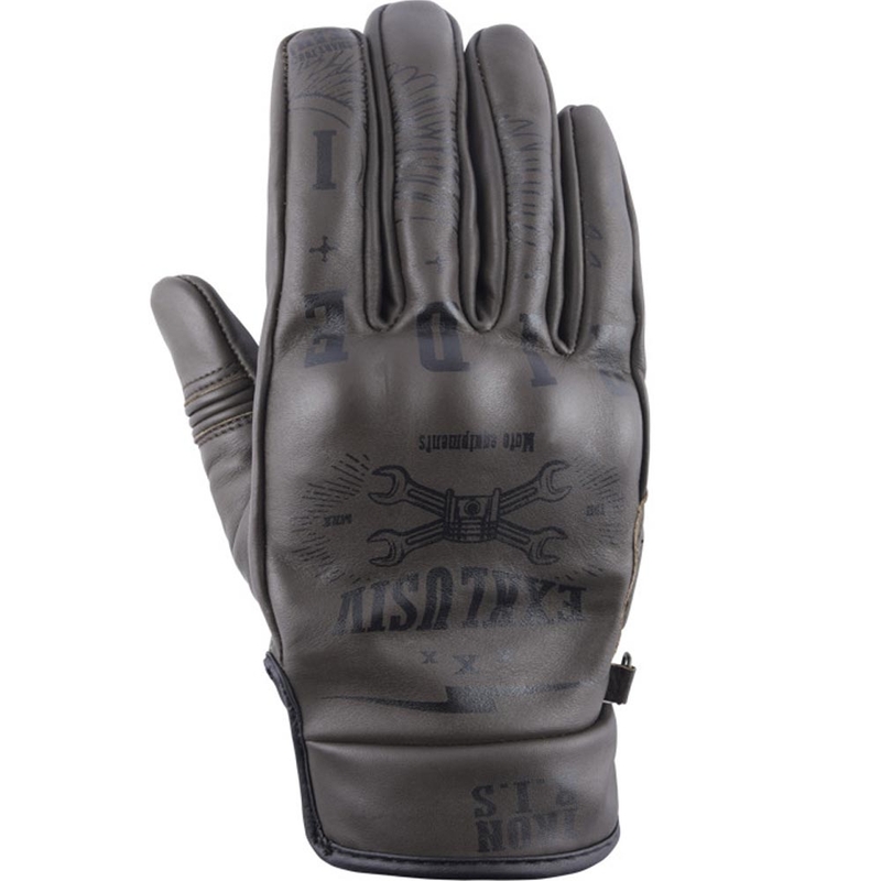 NOX Exklusiv Iron Ris motorhandschoenen bruin