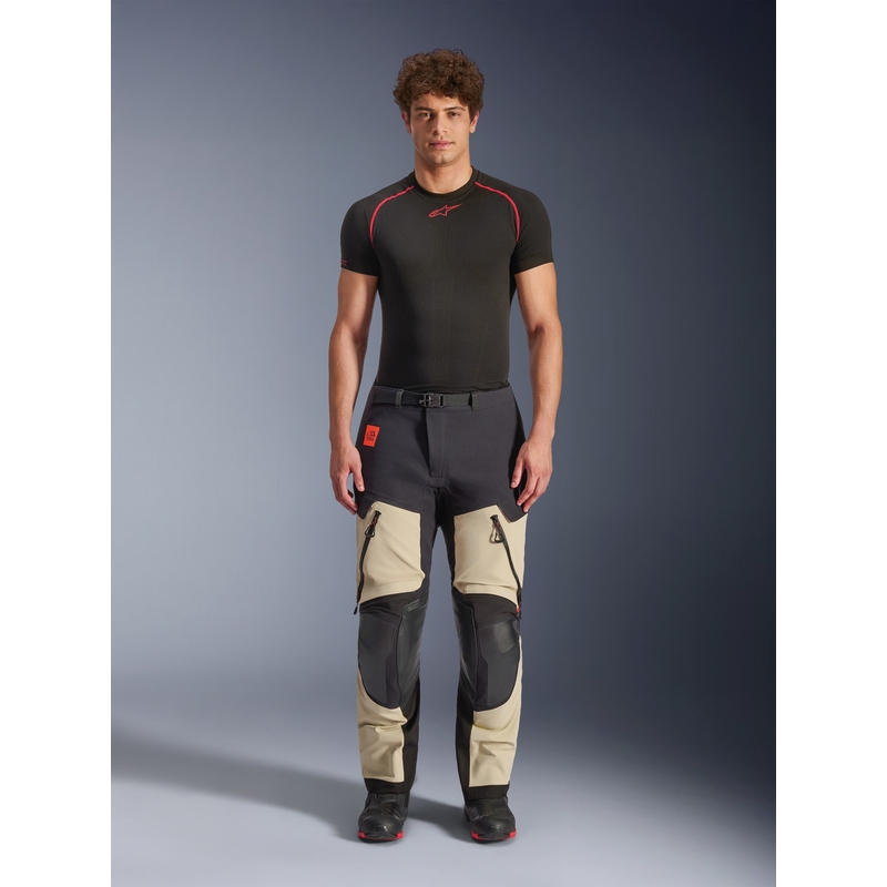 Alpinestars Halo PRO Drystar XF motorbroek crème-zwart-rood