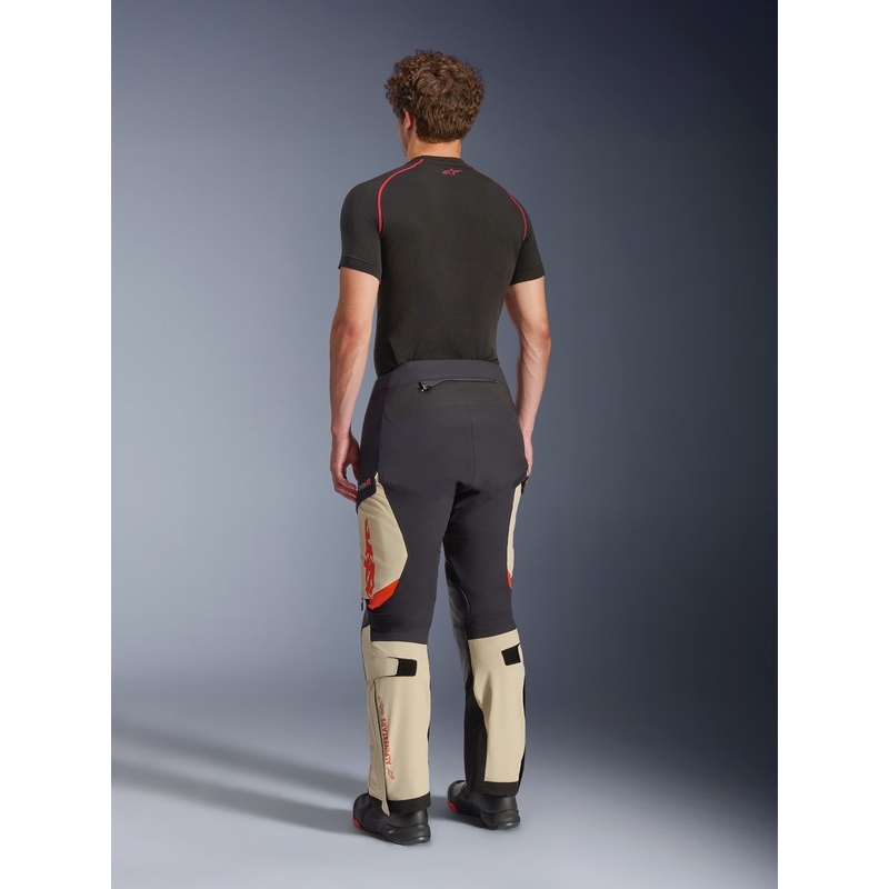 Alpinestars Halo PRO Drystar XF motorbroek crème-zwart-rood