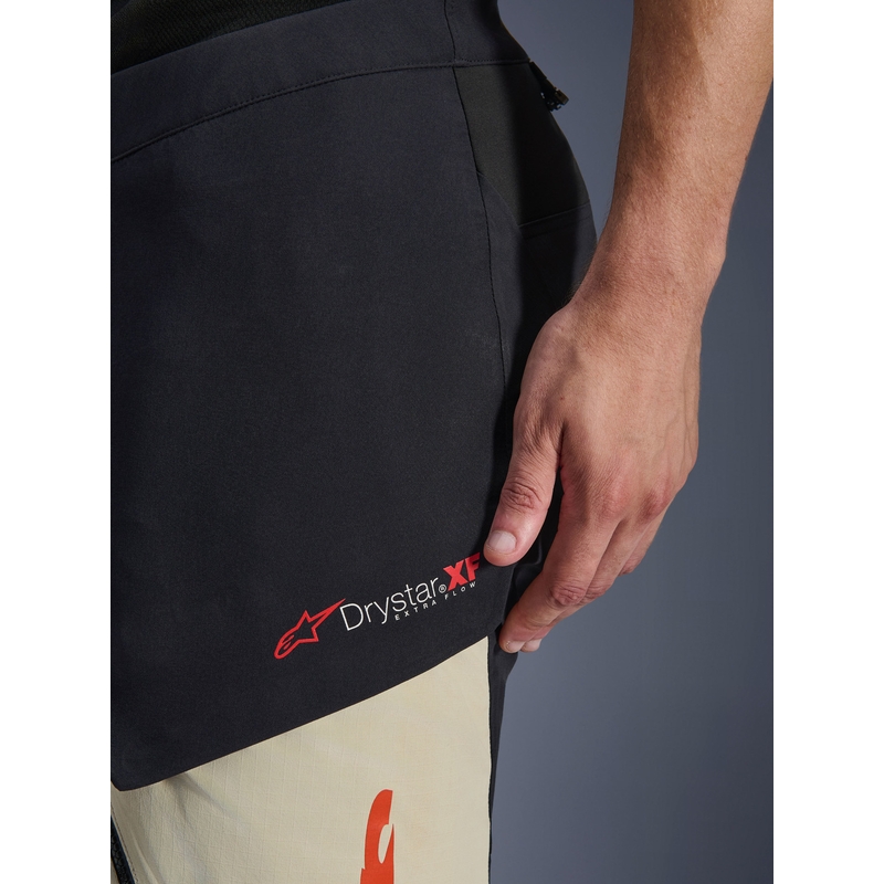 Alpinestars Halo PRO Drystar XF motorbroek crème-zwart-rood