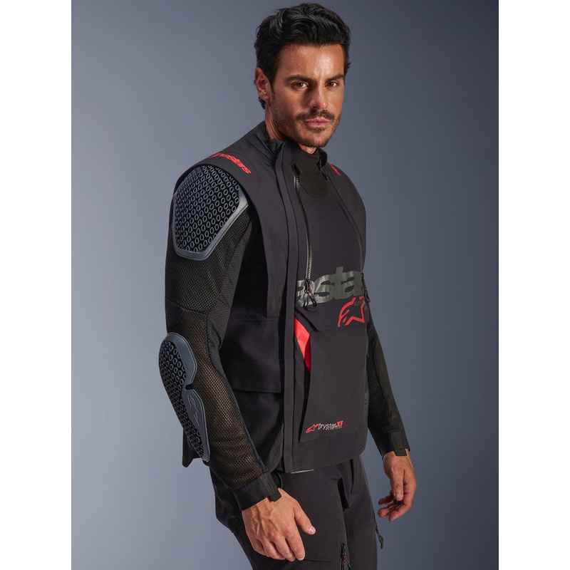 Alpinestars Halo PRO Drystar XF motorjas zwart-donkergrijs-rood