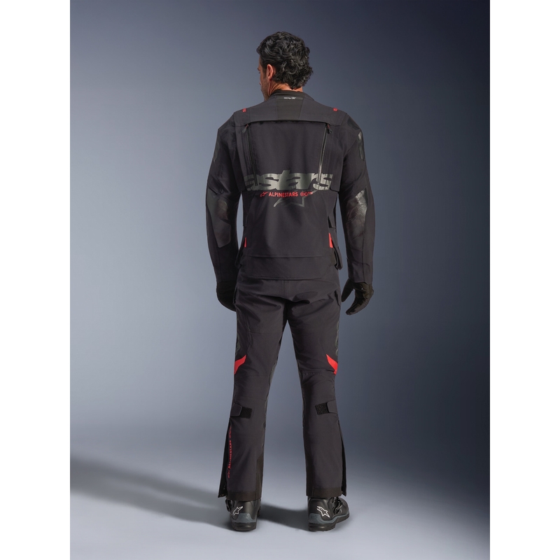 Alpinestars Halo PRO Drystar XF motorjas zwart-donkergrijs-rood