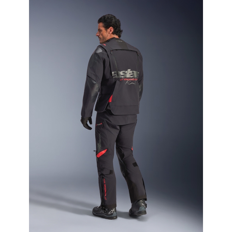 Alpinestars Halo PRO Drystar XF motorjas zwart-donkergrijs-rood