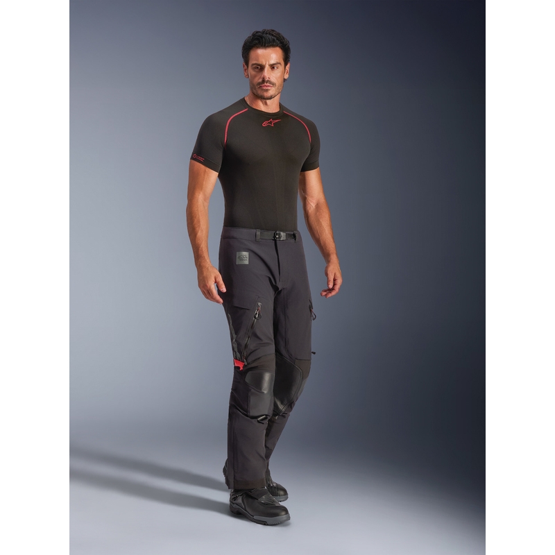 Alpinestars Halo PRO Drystar XF motorbroek zwart-donkergrijs-rood