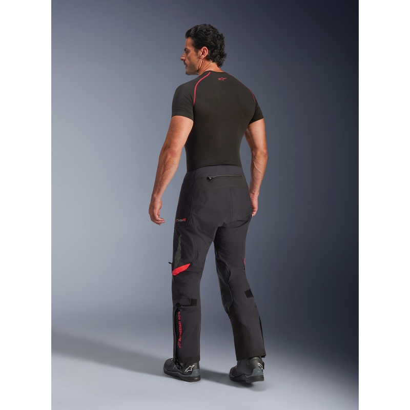 Alpinestars Halo PRO Drystar XF motorbroek zwart-donkergrijs-rood