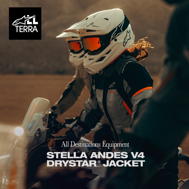 Alpinestars Stella Andes V4 Drystar dames motorjas donkergrijs-lichtgrijs-zwart-rood