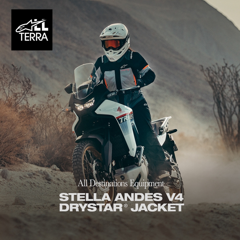 Alpinestars Stella Andes V4 Drystar dames motorjas donkergrijs-lichtgrijs-zwart-rood