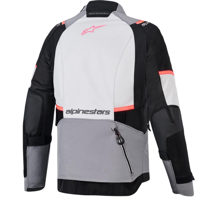 Alpinestars Stella Andes V4 Drystar dames motorjas donkergrijs-lichtgrijs-zwart-rood