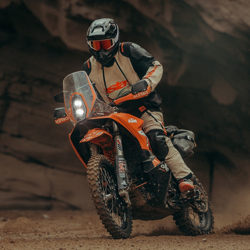 Alpinestars Halo PRO Drystar XF motorjas crème-zwart-rood