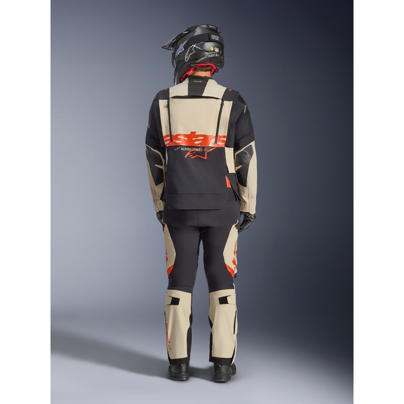 Alpinestars Halo PRO Drystar XF motorjas crème-zwart-rood