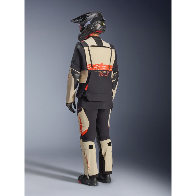Alpinestars Halo PRO Drystar XF motorjas crème-zwart-rood