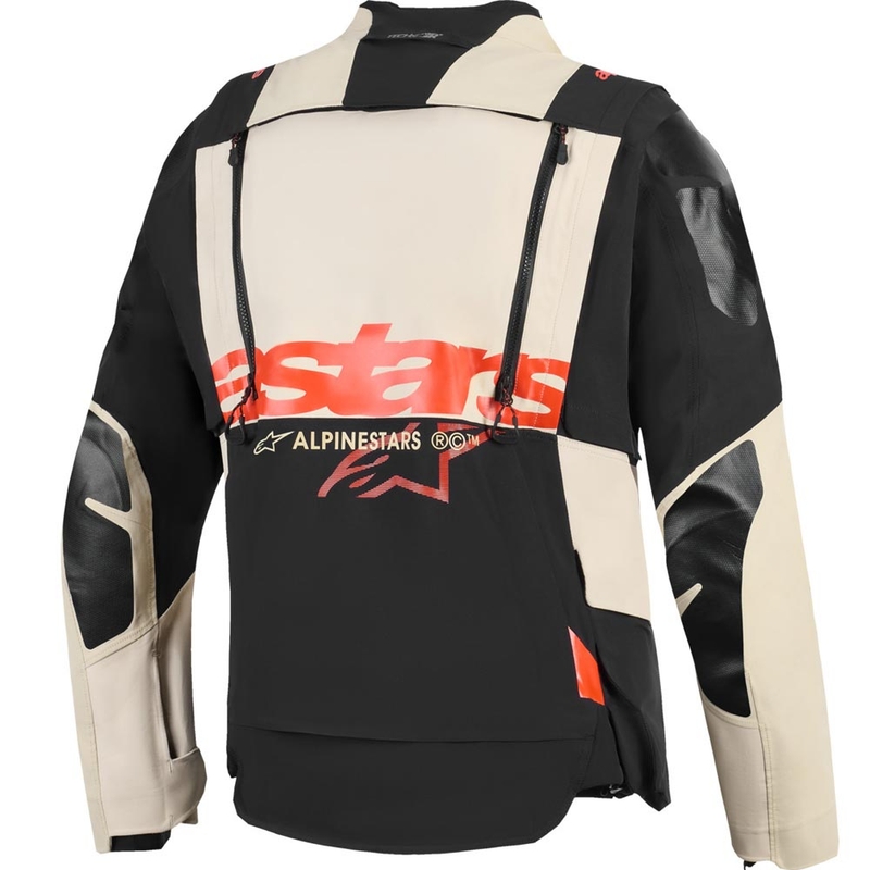 Alpinestars Halo PRO Drystar XF motorjas crème-zwart-rood