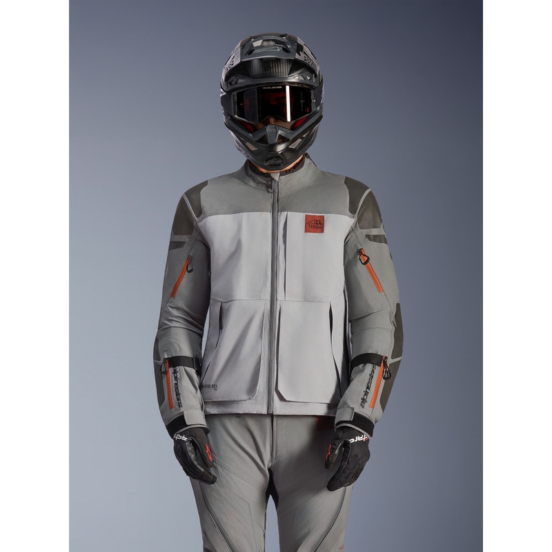 Alpinestars Nazca 3L Gore-Tex PRO motorjas donkergrijs-lichtgrijs