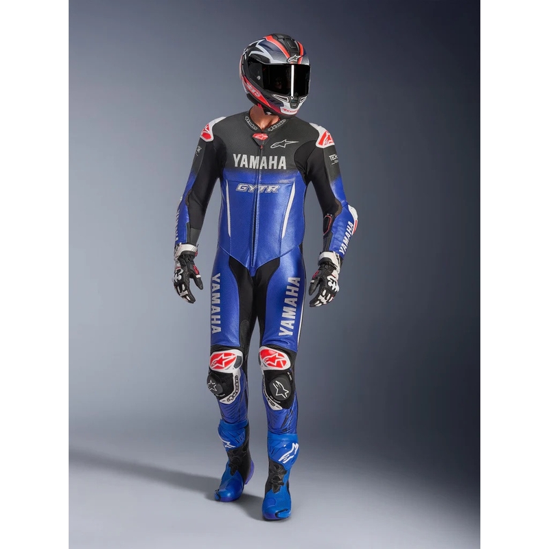 Eendelig leren motorpak Alpinestars GP-R7 YAMAHA GYTR TECH-AIR collectie compatibel blauw-zwart-wit-rood