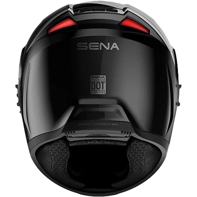 Integraalhelm voor motorrijden met SENA Phantom ANC-headset, matzwart