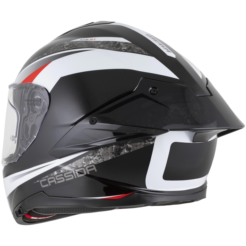 Cassida Integral GTS 2.1 Mega integraal motorhelm zwart-wit-rood