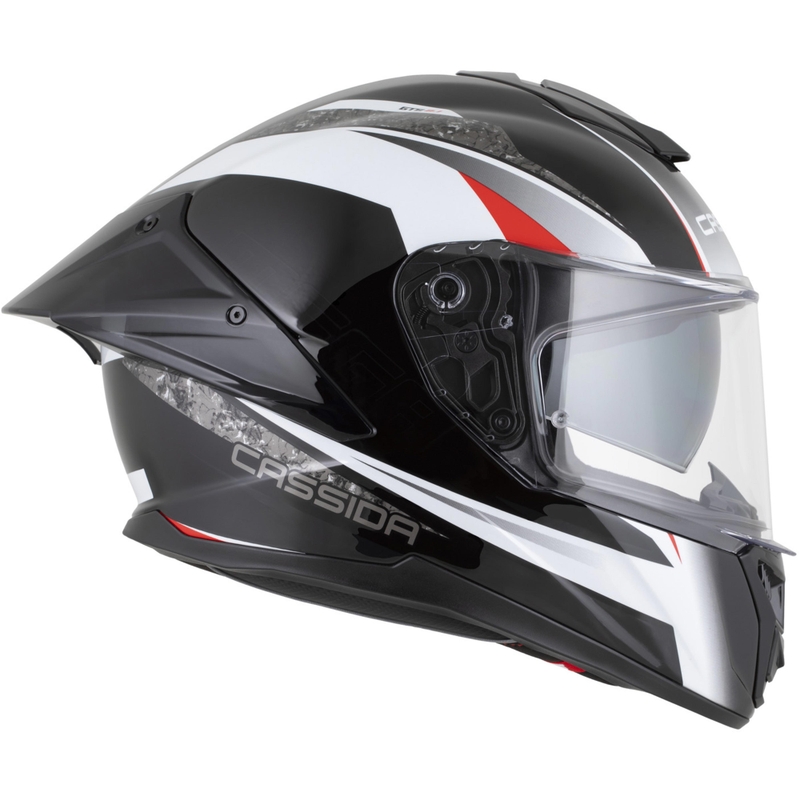Cassida Integral GTS 2.1 Mega integraal motorhelm zwart-wit-rood
