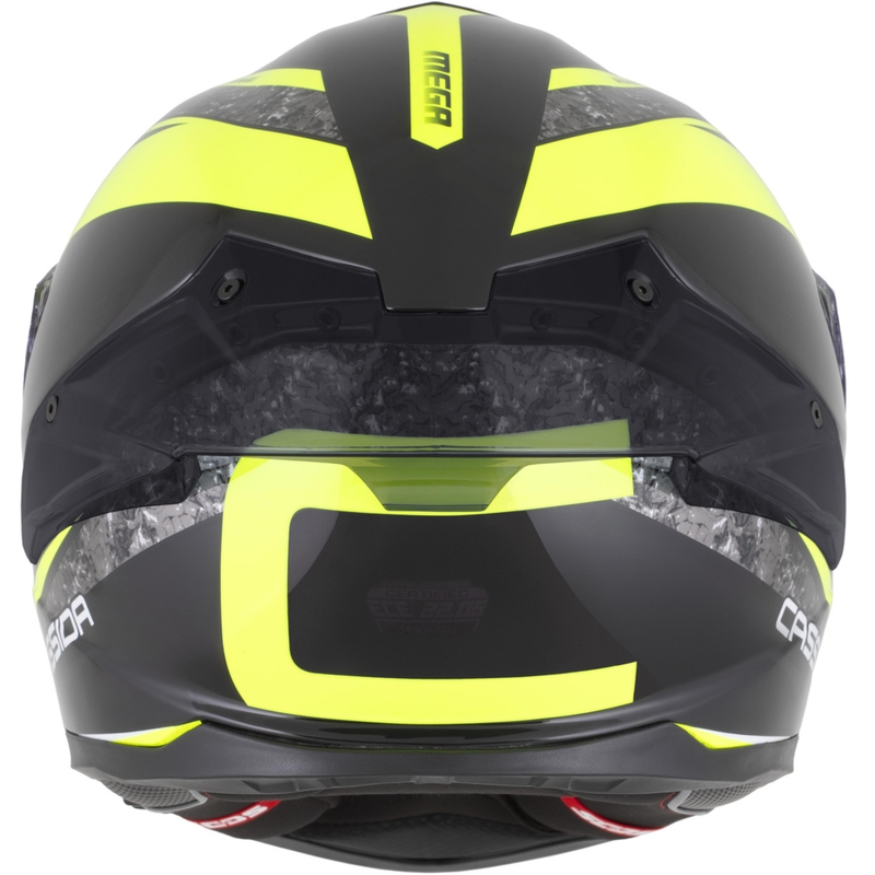 Cassida Integral GTS 2.1 Mega integraal motorhelm zwart-fluor geel-wit