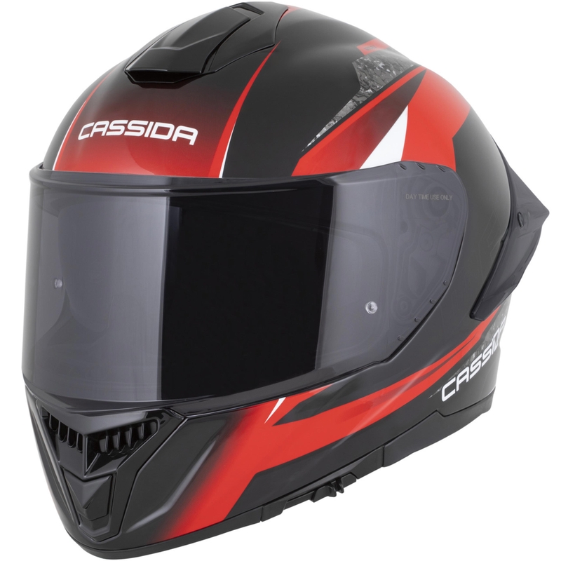 Cassida Integral GTS 2.1 Mega integraal motorhelm zwart-rood-wit