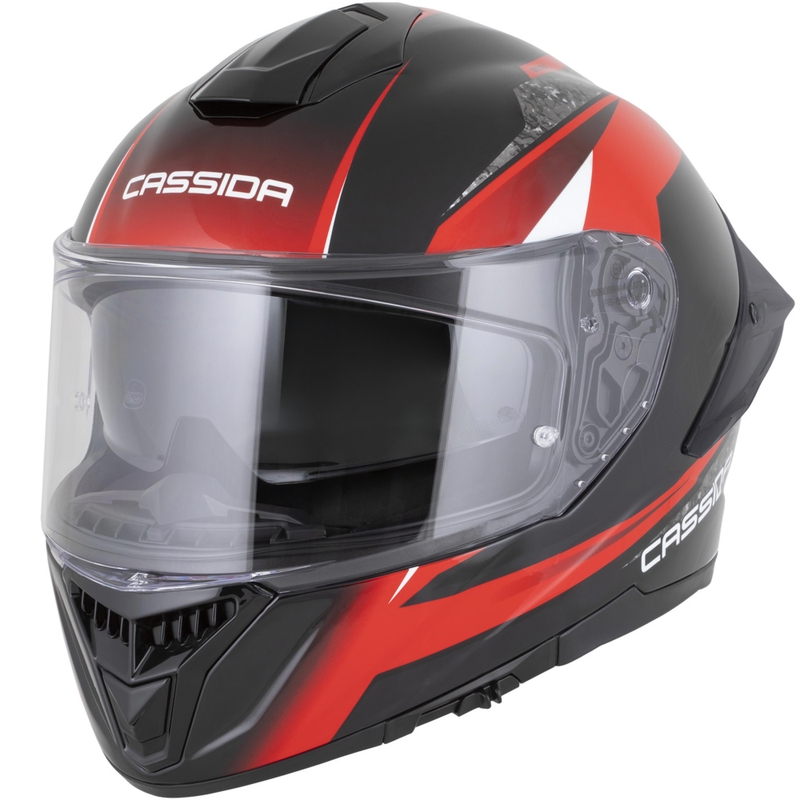 Cassida Integral GTS 2.1 Mega integraal motorhelm zwart-rood-wit