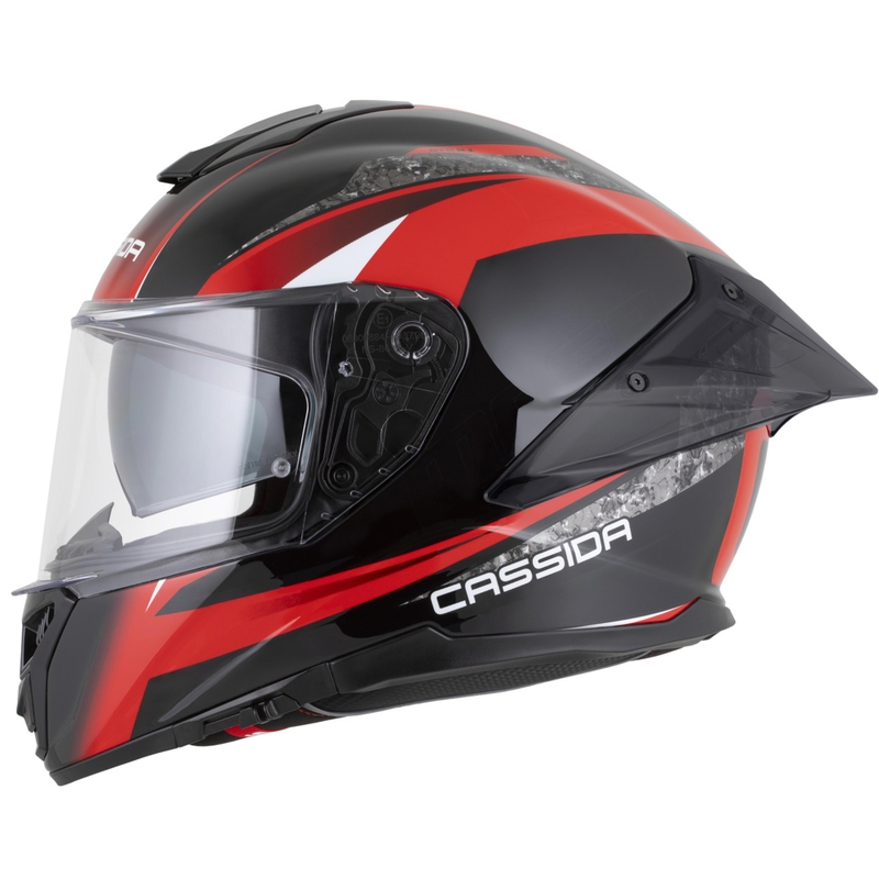 Cassida Integral GTS 2.1 Mega integraal motorhelm zwart-rood-wit