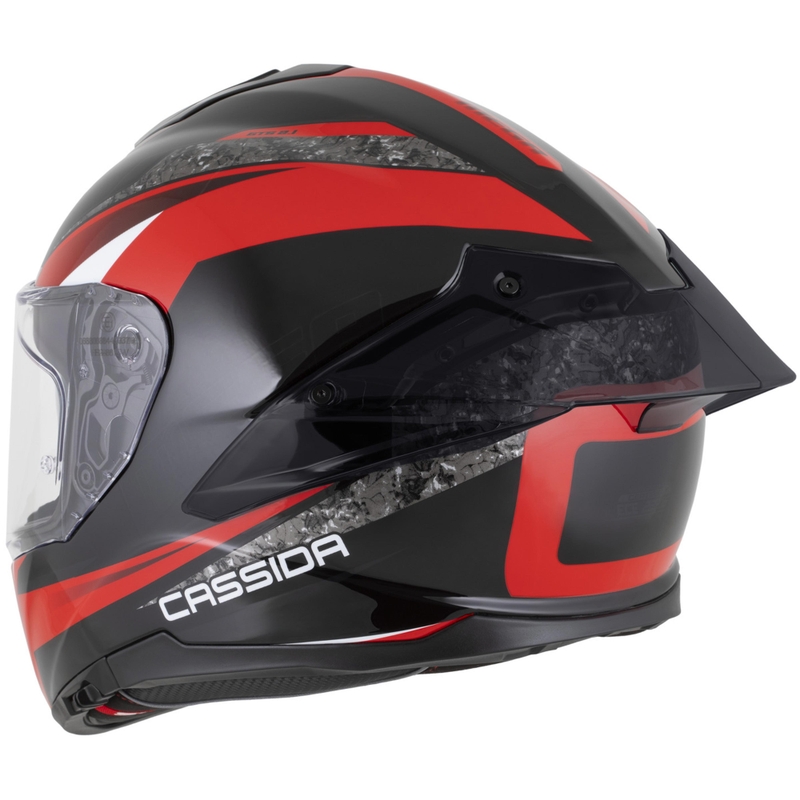 Cassida Integral GTS 2.1 Mega integraal motorhelm zwart-rood-wit