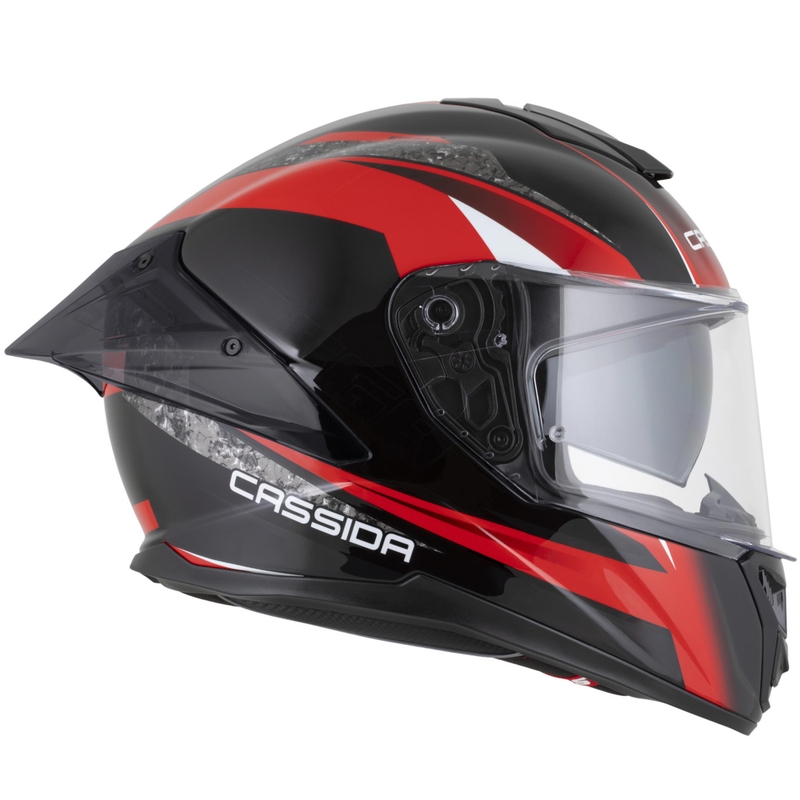 Cassida Integral GTS 2.1 Mega integraal motorhelm zwart-rood-wit