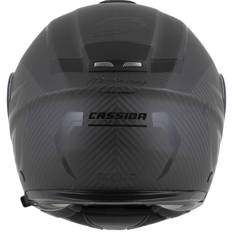 Opklapbare motorhelm Cassida Modulo 2.1 Plus Carbon BlackOut matzwart