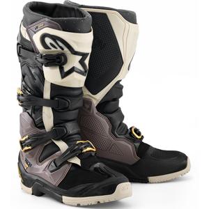 Alpinestars TECH 7 Enduro Drystar motorlaarzen zwart-donkergrijs-goud