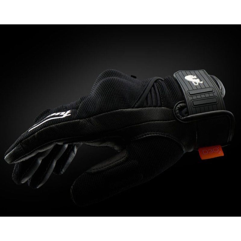 Furygan Jet Neon D3O® Evo dames motorhandschoenen zwart-wit