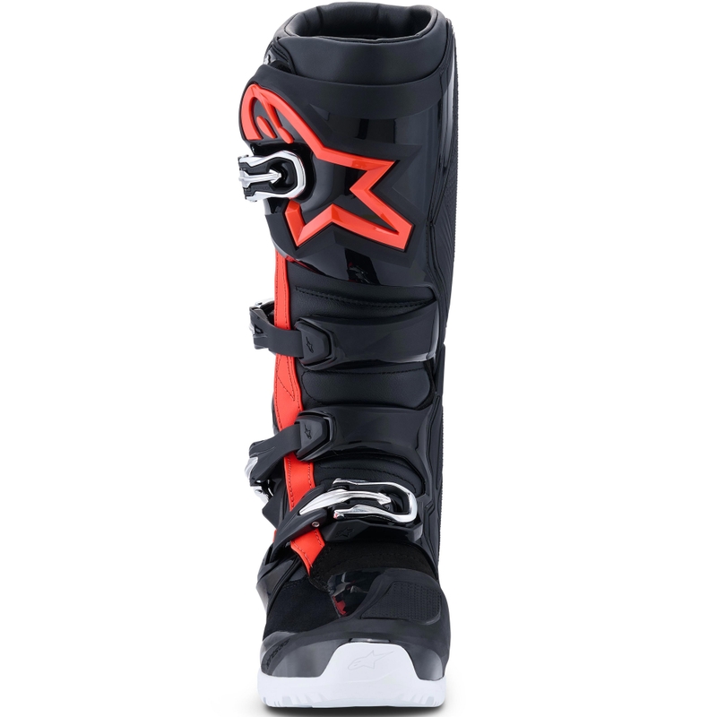 Alpinestars TECH 7 Enduro Drystar motorlaarzen zwart-fluorescerend rood-wit