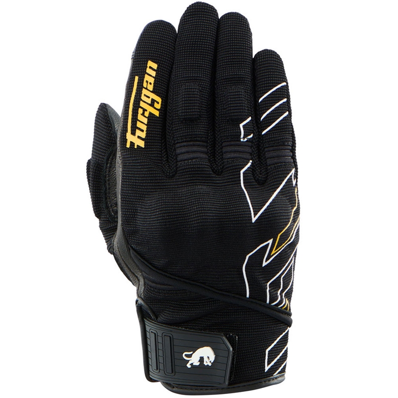 Furygan Jet Neon D3O® Evo dames motorhandschoenen zwart-goud