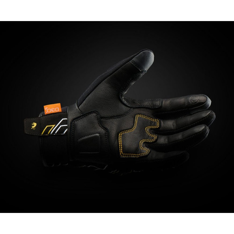 Furygan Jet Neon D3O® Evo dames motorhandschoenen zwart-goud