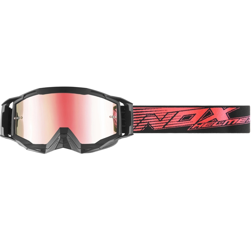 NOX Spectre motorcrossbril zwart-rood