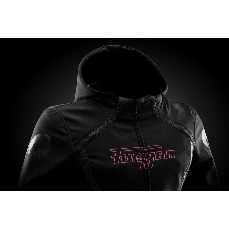 Furygan Skye dames motorjas zwart-roze