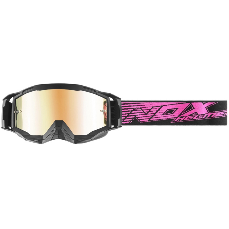 Motocrossbril NOX Spectre zwart-roze