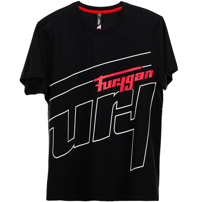 Furygan Rage T-shirt zwart-wit-rood