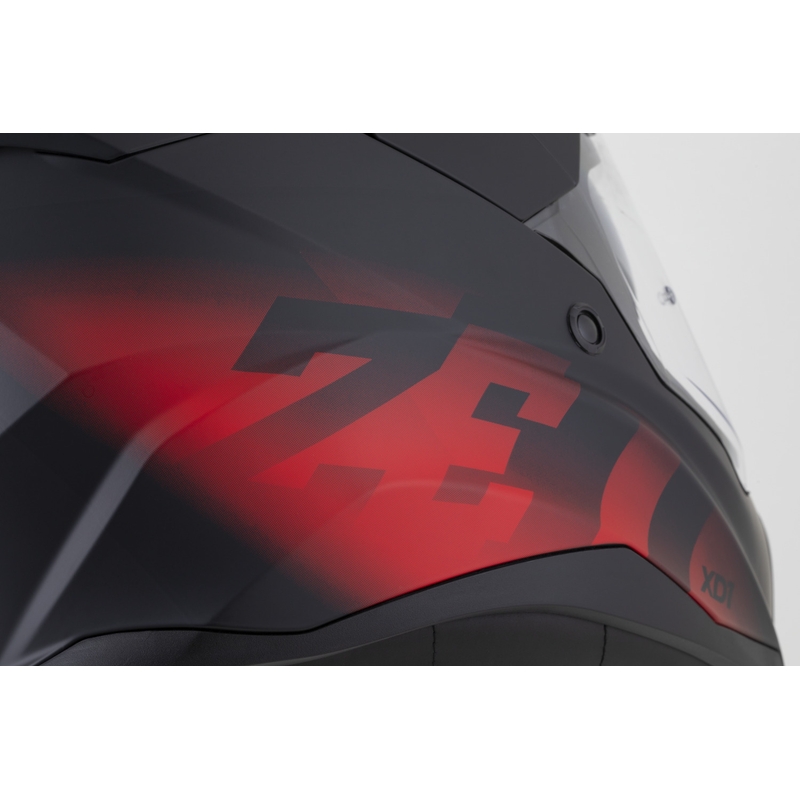 Enduro motorhelm ZED XD1 matzwart-rood
