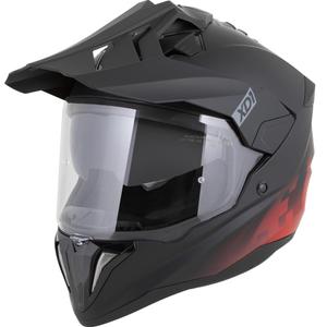Enduro motorhelm ZED XD1 matzwart-rood