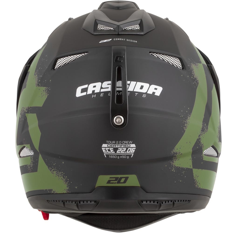 Enduro motorhelm Cassida Tour 2.0 Crew matzwart-donkergroen