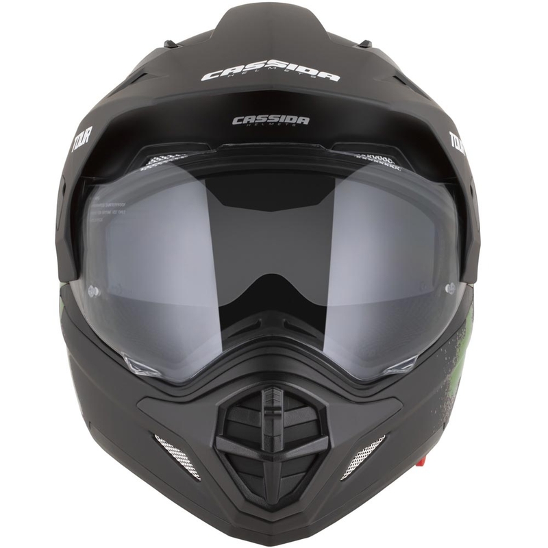 Enduro motorhelm Cassida Tour 2.0 Crew matzwart-donkergroen