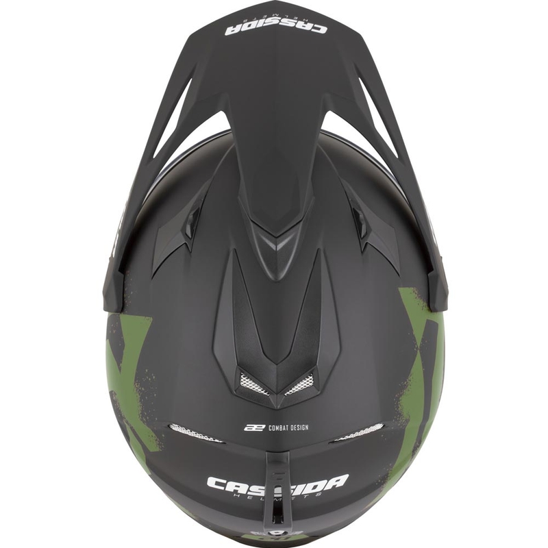 Enduro motorhelm Cassida Tour 2.0 Crew matzwart-donkergroen