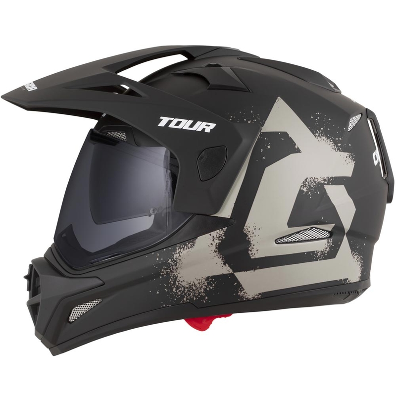 Enduro motorhelm Cassida Tour 2.0 Crew matzwart-zand