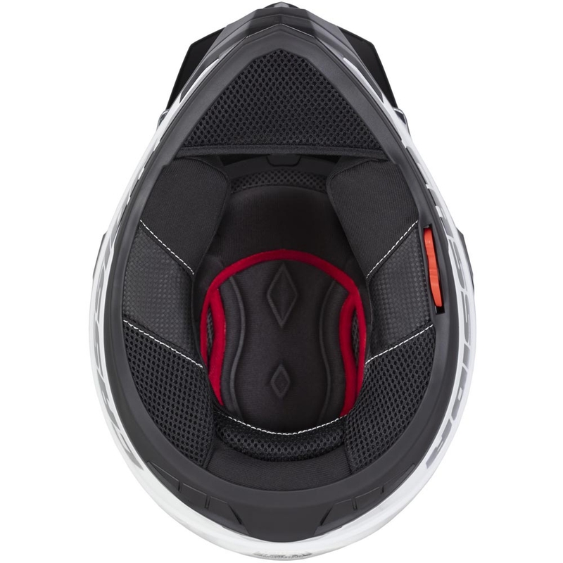 Enduro motorhelm Cassida Tour 2.0 Crew matzwart-wit