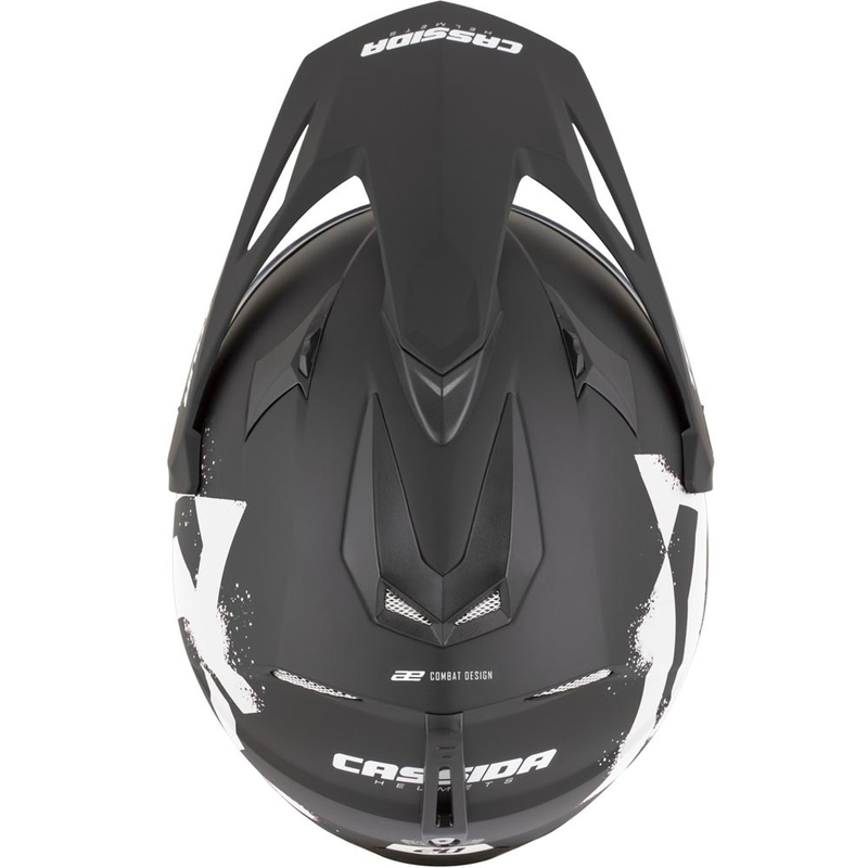 Enduro motorhelm Cassida Tour 2.0 Crew matzwart-wit