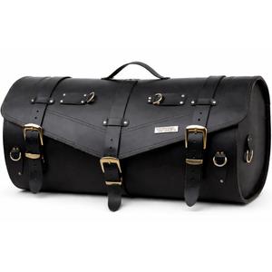 Leren motorkoffer met slot RSA K183 zwart