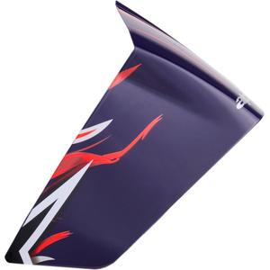 Aerodynamische spoiler voor motorhelmen Alpinestars Supertech R10 FLYTE raceprofiel matblauw-rood-wit
