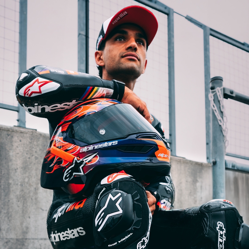 Alpinestars Supertech R-10 Flyte integraalhelm, gelimiteerde editie Jorge Martin paarsrood